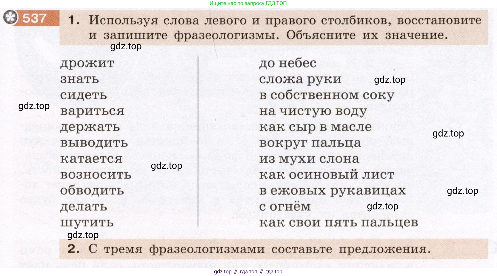 Русский язык, 6 класс Учебник, авторы: Разумовская Маргарита Михайловна, Львова Светлана Ивановна, Капинос Валентина Ивановна, Львов Валентин Витальевич, Соловейчик Марина Сергеевна, Сергеева Наталья Николаевна, Тронина Татьяна Сергеевна, издательство Просвещение, Москва, 2023, белого цвета, Часть 2, страница 54, номер 537, Условие (2022)