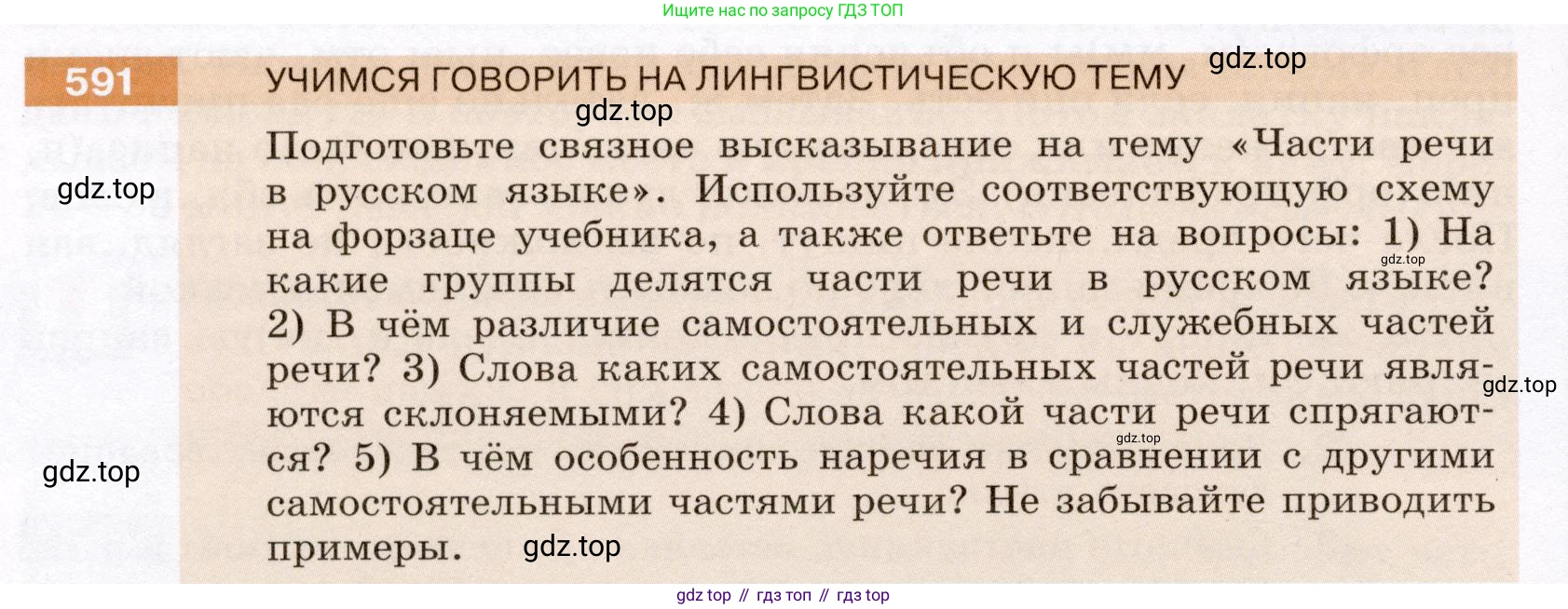 Русский язык, 6 класс Учебник, авторы: Разумовская Маргарита Михайловна, Львова Светлана Ивановна, Капинос Валентина Ивановна, Львов Валентин Витальевич, Соловейчик Марина Сергеевна, Сергеева Наталья Николаевна, Тронина Татьяна Сергеевна, издательство Просвещение, Москва, 2023, белого цвета, Часть 2, страница 72, номер 591, Условие (2022)
