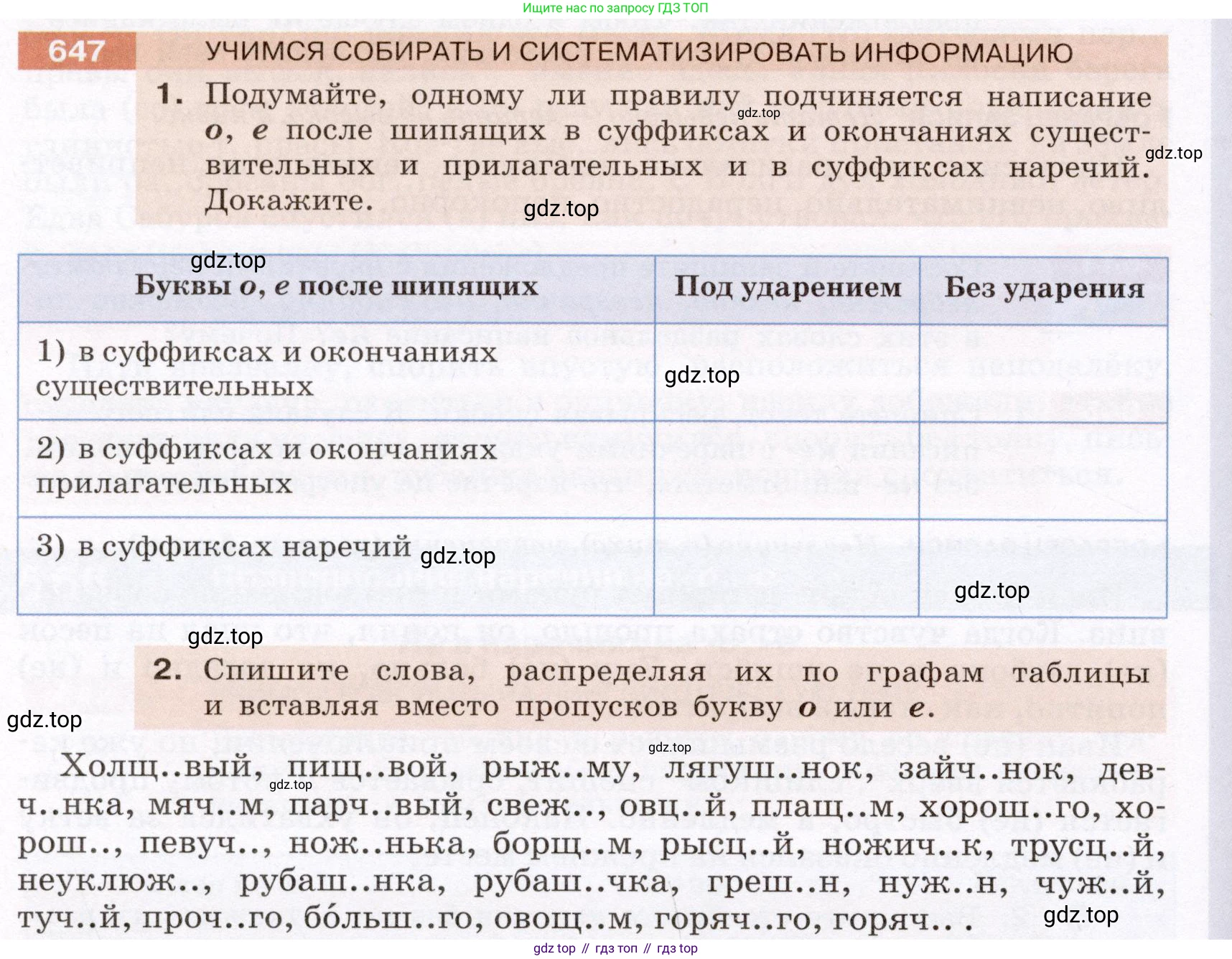 Русский язык, 6 класс Учебник, авторы: Разумовская Маргарита Михайловна, Львова Светлана Ивановна, Капинос Валентина Ивановна, Львов Валентин Витальевич, Соловейчик Марина Сергеевна, Сергеева Наталья Николаевна, Тронина Татьяна Сергеевна, издательство Просвещение, Москва, 2023, белого цвета, Часть 2, страница 94, номер 647, Условие (2022)