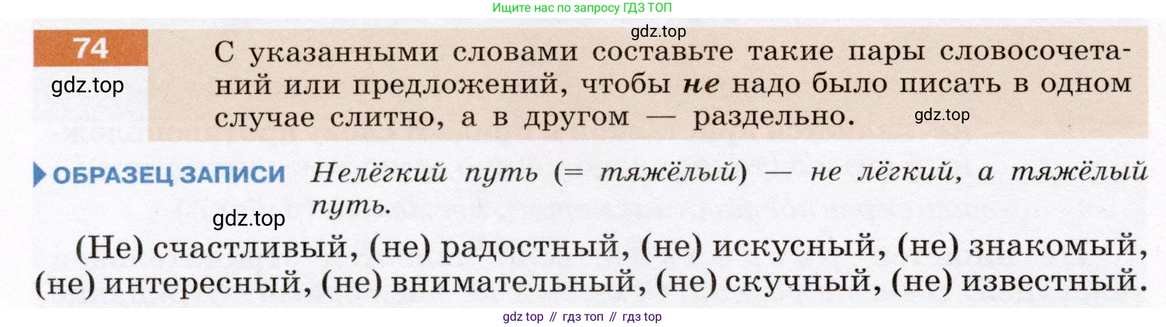 Русский язык, 6 класс Учебник, авторы: Разумовская Маргарита Михайловна, Львова Светлана Ивановна, Капинос Валентина Ивановна, Львов Валентин Витальевич, Соловейчик Марина Сергеевна, Сергеева Наталья Николаевна, Тронина Татьяна Сергеевна, издательство Просвещение, Москва, 2023, белого цвета, Часть 1, страница 32, номер 74, Условие (2022)
