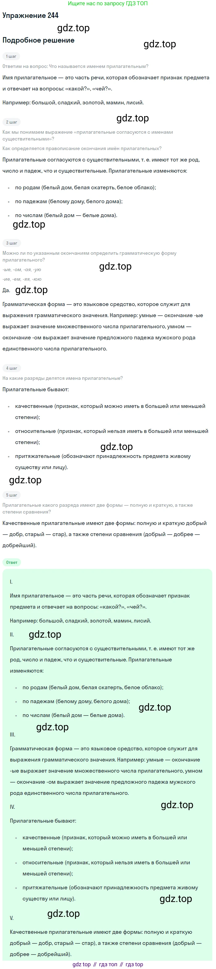 Русский язык, 6 класс Учебник, авторы: Разумовская Маргарита Михайловна, Львова Светлана Ивановна, Капинос Валентина Ивановна, Львов Валентин Витальевич, Соловейчик Марина Сергеевна, Сергеева Наталья Николаевна, Тронина Татьяна Сергеевна, издательство Просвещение, Москва, 2023, белого цвета, Часть 1, страница 92, номер 244, Решение 1 (2022)