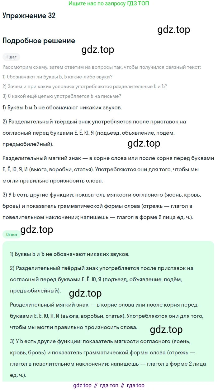 Русский язык, 6 класс Учебник, авторы: Разумовская Маргарита Михайловна, Львова Светлана Ивановна, Капинос Валентина Ивановна, Львов Валентин Витальевич, Соловейчик Марина Сергеевна, Сергеева Наталья Николаевна, Тронина Татьяна Сергеевна, издательство Просвещение, Москва, 2023, белого цвета, Часть 1, страница 20, номер 32, Решение 1 (2022)