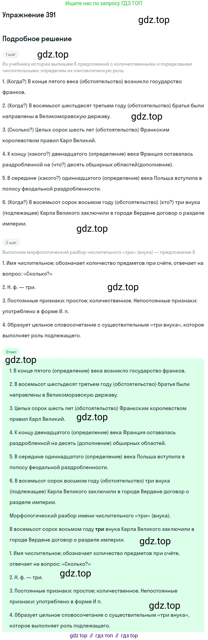Русский язык, 6 класс Учебник, авторы: Разумовская Маргарита Михайловна, Львова Светлана Ивановна, Капинос Валентина Ивановна, Львов Валентин Витальевич, Соловейчик Марина Сергеевна, Сергеева Наталья Николаевна, Тронина Татьяна Сергеевна, издательство Просвещение, Москва, 2023, белого цвета, Часть 1, страница 144, номер 391, Решение 1 (2022)