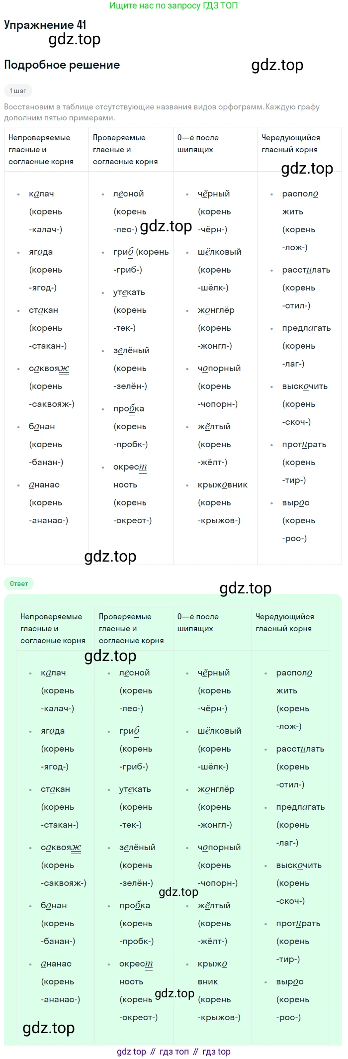 Русский язык, 6 класс Учебник, авторы: Разумовская Маргарита Михайловна, Львова Светлана Ивановна, Капинос Валентина Ивановна, Львов Валентин Витальевич, Соловейчик Марина Сергеевна, Сергеева Наталья Николаевна, Тронина Татьяна Сергеевна, издательство Просвещение, Москва, 2023, белого цвета, Часть 1, страница 22, номер 41, Решение 1 (2022)
