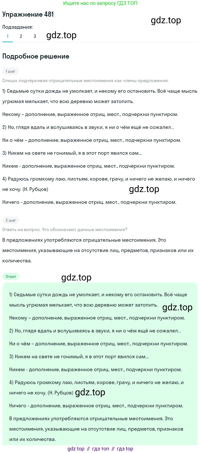 Русский язык, 6 класс Учебник, авторы: Разумовская Маргарита Михайловна, Львова Светлана Ивановна, Капинос Валентина Ивановна, Львов Валентин Витальевич, Соловейчик Марина Сергеевна, Сергеева Наталья Николаевна, Тронина Татьяна Сергеевна, издательство Просвещение, Москва, 2023, белого цвета, Часть 2, страница 32, номер 481, Решение 1 (2022)