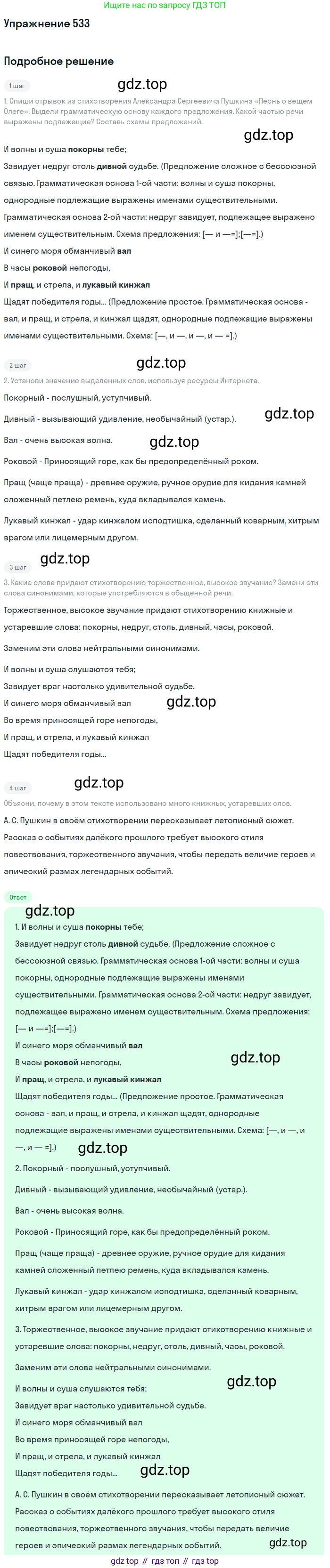 Русский язык, 6 класс Учебник, авторы: Разумовская Маргарита Михайловна, Львова Светлана Ивановна, Капинос Валентина Ивановна, Львов Валентин Витальевич, Соловейчик Марина Сергеевна, Сергеева Наталья Николаевна, Тронина Татьяна Сергеевна, издательство Просвещение, Москва, 2023, белого цвета, Часть 2, страница 53, номер 533, Решение 1 (2022)