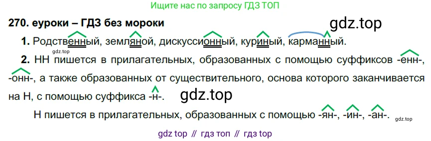 Русский язык, 6 класс Учебник, авторы: Разумовская Маргарита Михайловна, Львова Светлана Ивановна, Капинос Валентина Ивановна, Львов Валентин Витальевич, Соловейчик Марина Сергеевна, Сергеева Наталья Николаевна, Тронина Татьяна Сергеевна, издательство Просвещение, Москва, 2023, белого цвета, Часть 1, страница 102, номер 270, Решение 3 (2022)