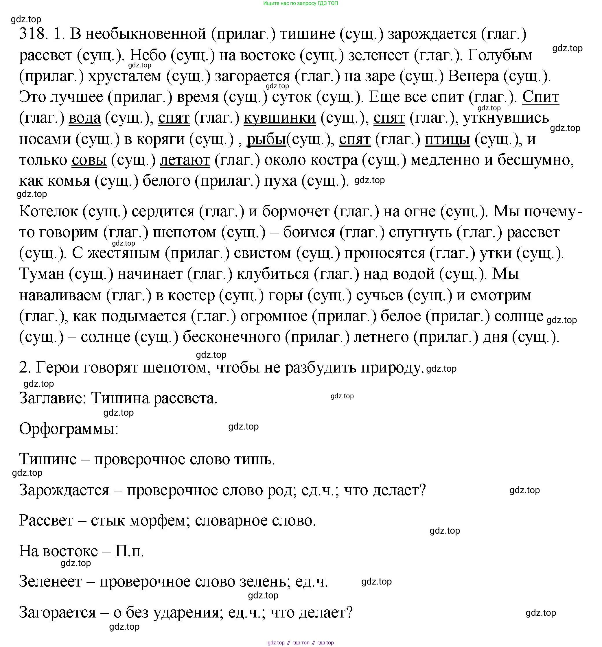Русский язык, 6 класс Учебник, авторы: Разумовская Маргарита Михайловна, Львова Светлана Ивановна, Капинос Валентина Ивановна, Львов Валентин Витальевич, Соловейчик Марина Сергеевна, Сергеева Наталья Николаевна, Тронина Татьяна Сергеевна, издательство Просвещение, Москва, 2023, белого цвета, Часть 1, страница 119, номер 318, Решение 1 (2023)