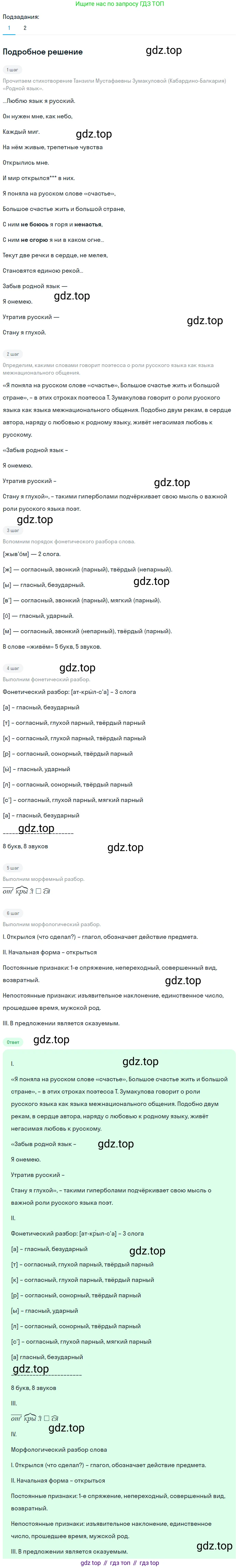 Русский язык, 6 класс Учебник, авторы: Разумовская Маргарита Михайловна, Львова Светлана Ивановна, Капинос Валентина Ивановна, Львов Валентин Витальевич, Соловейчик Марина Сергеевна, Сергеева Наталья Николаевна, Тронина Татьяна Сергеевна, издательство Просвещение, Москва, 2023, белого цвета, Часть 1, страница 6, номер 3, Решение 2 (2023)