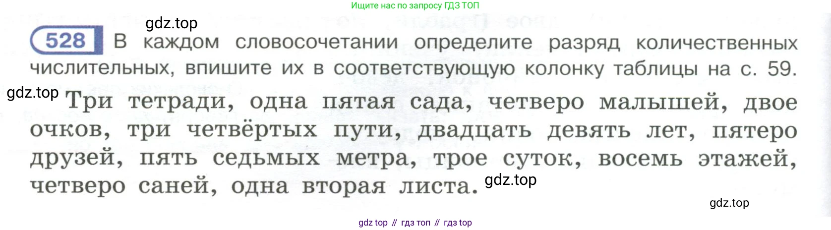 Русский язык, 6 класс Учебник, авторы: Рыбченкова Лидия Макаровна, Александрова Ольга Макаровна, Загоровская Ольга Владимировна, Нарушевич Андрей Георгиевич, Григорьев Андрей Владимирович, Леонтьева Юлия Николаевна, издательство Просвещение, Москва, 2019 - 2022, Часть 2, страница 58, Условие