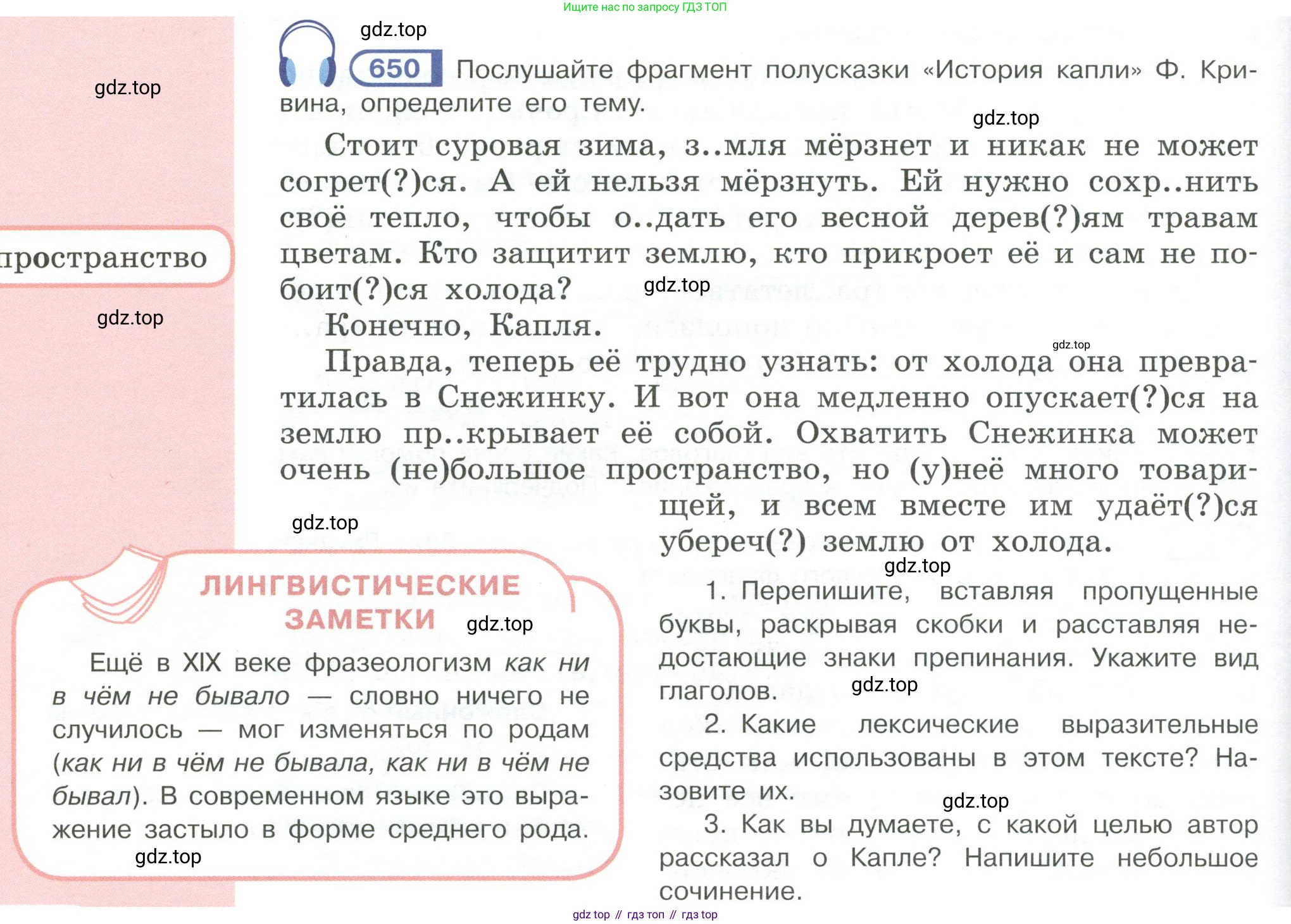 Русский язык, 6 класс Учебник, авторы: Рыбченкова Лидия Макаровна, Александрова Ольга Макаровна, Загоровская Ольга Владимировна, Нарушевич Андрей Георгиевич, Григорьев Андрей Владимирович, Леонтьева Юлия Николаевна, издательство Просвещение, Москва, 2019 - 2022, Часть 2, страница 110, Условие