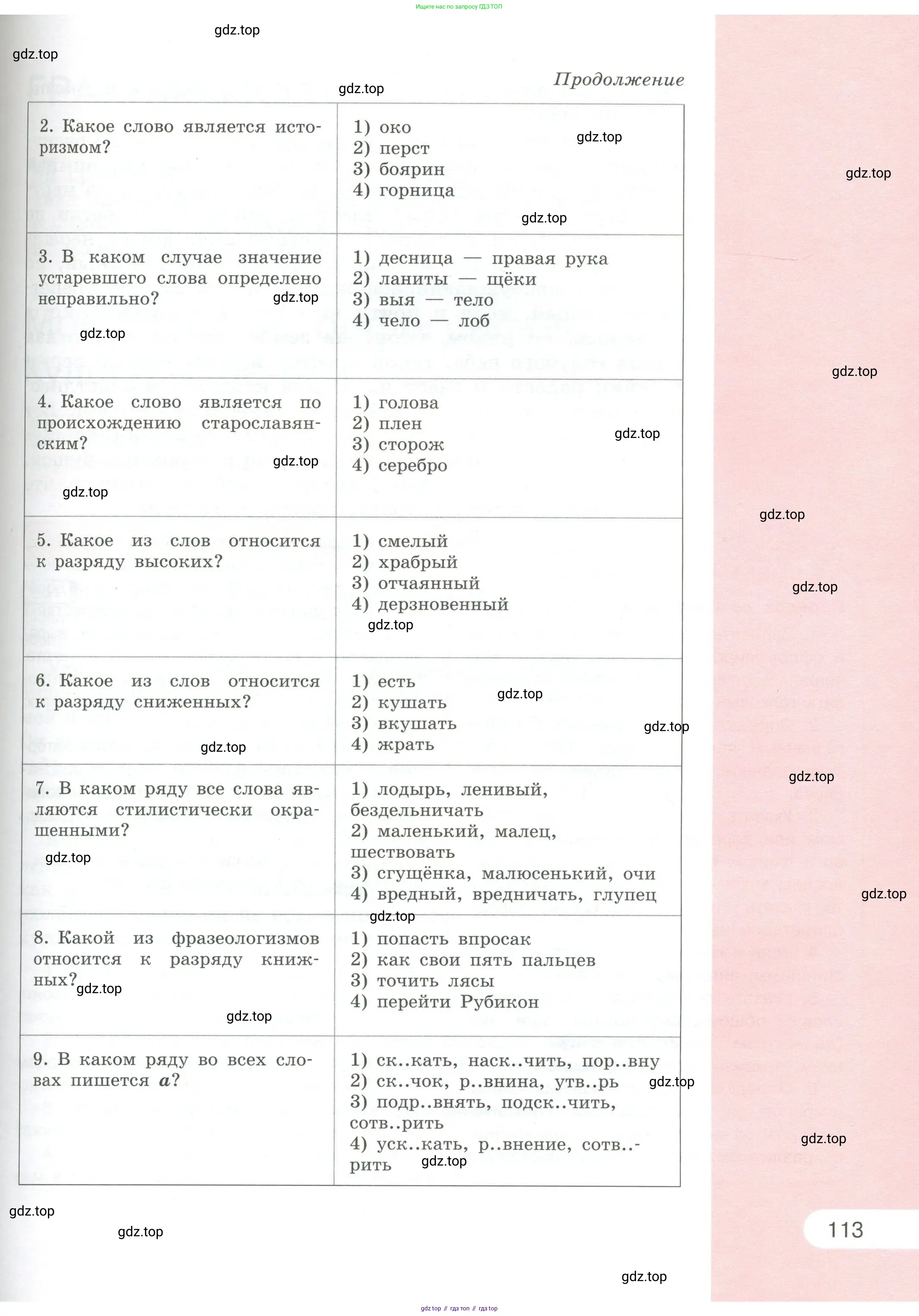 Русский язык, 6 класс Учебник, авторы: Рыбченкова Лидия Макаровна, Александрова Ольга Макаровна, Загоровская Ольга Владимировна, Нарушевич Андрей Георгиевич, Григорьев Андрей Владимирович, Леонтьева Юлия Николаевна, издательство Просвещение, Москва, 2019 - 2022, Часть 2, страница 113