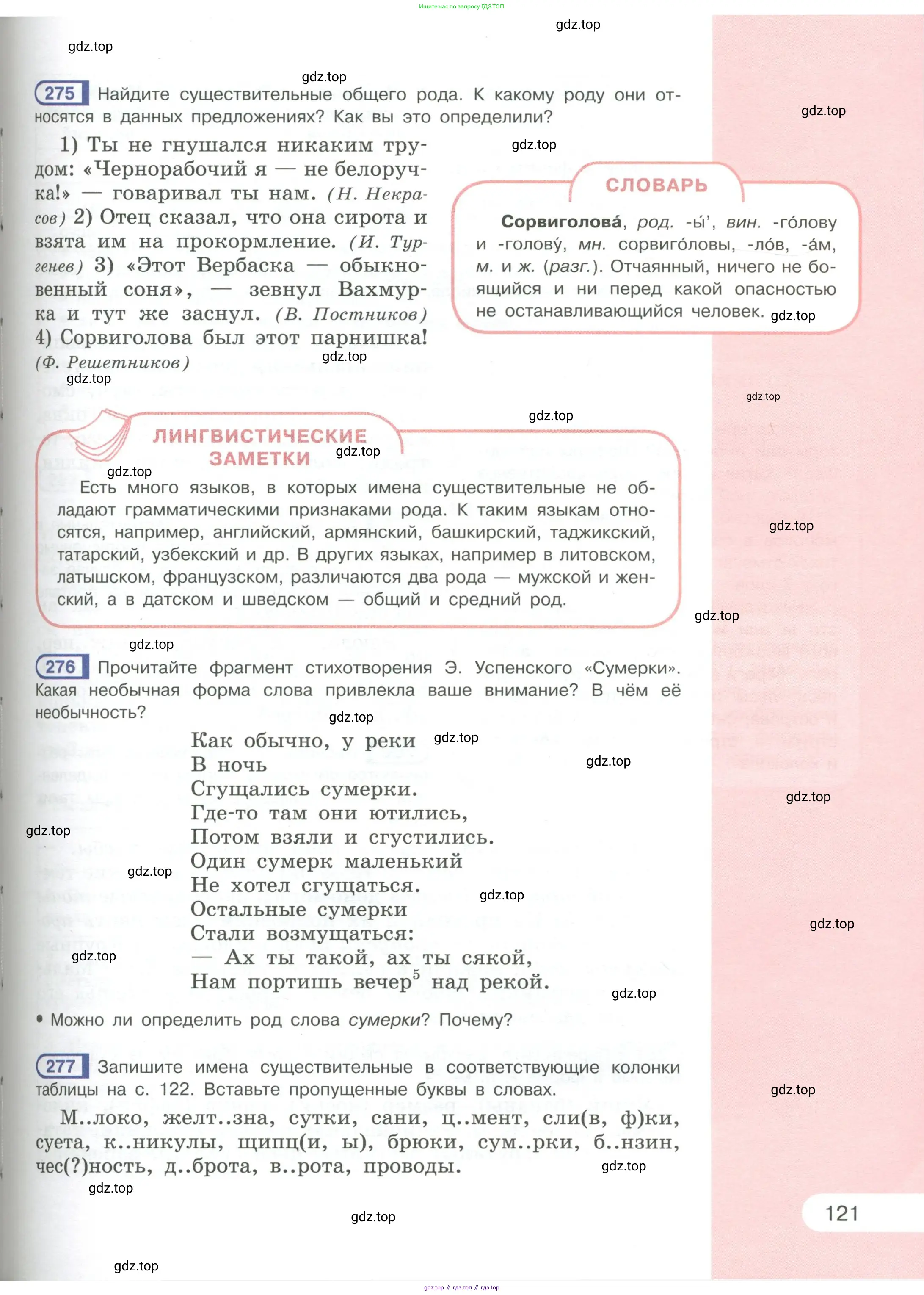 Русский язык, 6 класс Учебник, авторы: Рыбченкова Лидия Макаровна, Александрова Ольга Макаровна, Загоровская Ольга Владимировна, Нарушевич Андрей Георгиевич, Григорьев Андрей Владимирович, Леонтьева Юлия Николаевна, издательство Просвещение, Москва, 2019 - 2022, Часть 1, страница 121