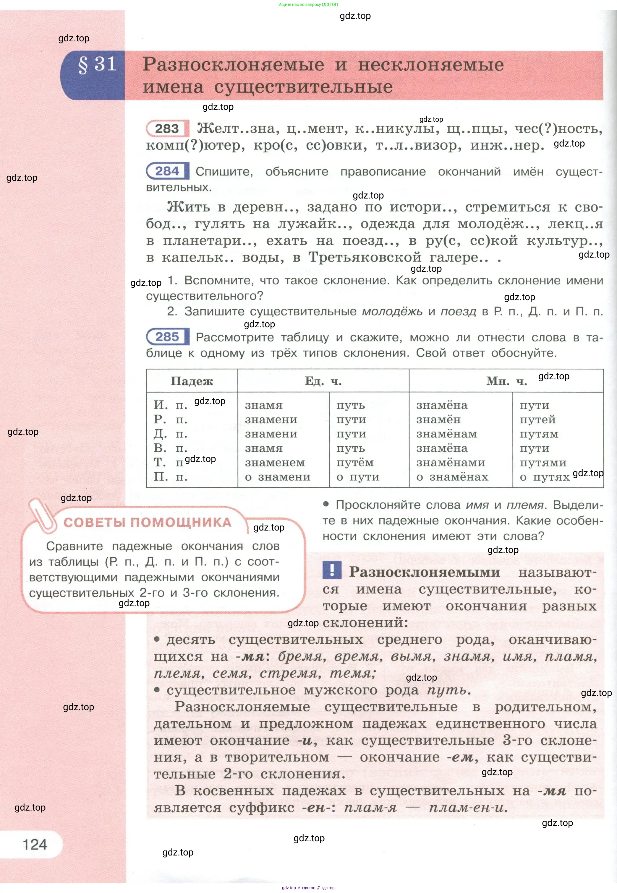 Русский язык, 6 класс Учебник, авторы: Рыбченкова Лидия Макаровна, Александрова Ольга Макаровна, Загоровская Ольга Владимировна, Нарушевич Андрей Георгиевич, Григорьев Андрей Владимирович, Леонтьева Юлия Николаевна, издательство Просвещение, Москва, 2019 - 2022, Часть 1, страница 124