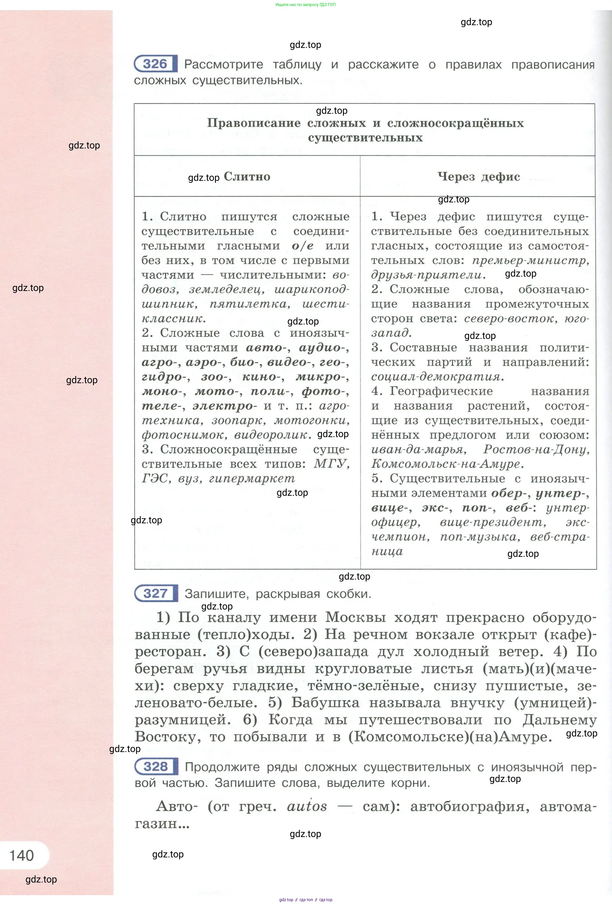 Русский язык, 6 класс Учебник, авторы: Рыбченкова Лидия Макаровна, Александрова Ольга Макаровна, Загоровская Ольга Владимировна, Нарушевич Андрей Георгиевич, Григорьев Андрей Владимирович, Леонтьева Юлия Николаевна, издательство Просвещение, Москва, 2019 - 2022, Часть 1, страница 140