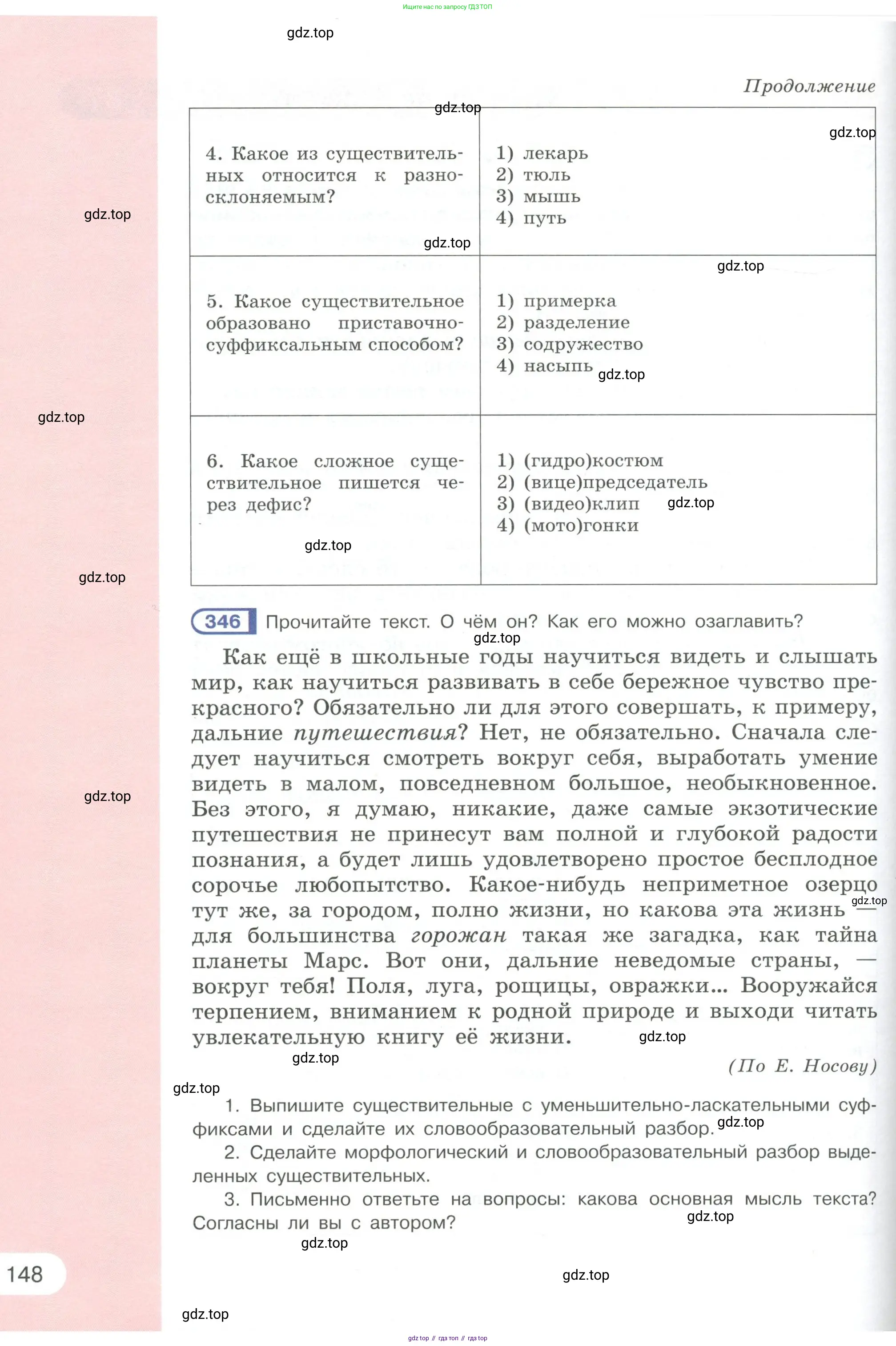 Русский язык, 6 класс Учебник, авторы: Рыбченкова Лидия Макаровна, Александрова Ольга Макаровна, Загоровская Ольга Владимировна, Нарушевич Андрей Георгиевич, Григорьев Андрей Владимирович, Леонтьева Юлия Николаевна, издательство Просвещение, Москва, 2019 - 2022, Часть 1, страница 148
