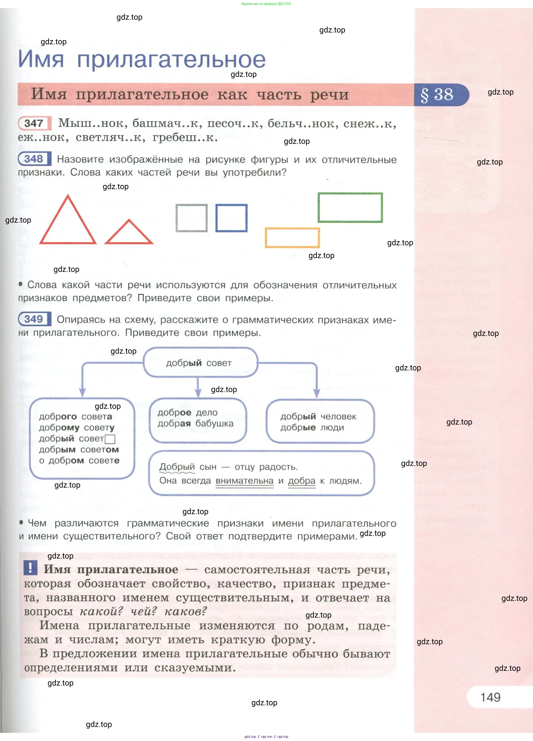Русский язык, 6 класс Учебник, авторы: Рыбченкова Лидия Макаровна, Александрова Ольга Макаровна, Загоровская Ольга Владимировна, Нарушевич Андрей Георгиевич, Григорьев Андрей Владимирович, Леонтьева Юлия Николаевна, издательство Просвещение, Москва, 2019 - 2022, Часть 1, страница 149