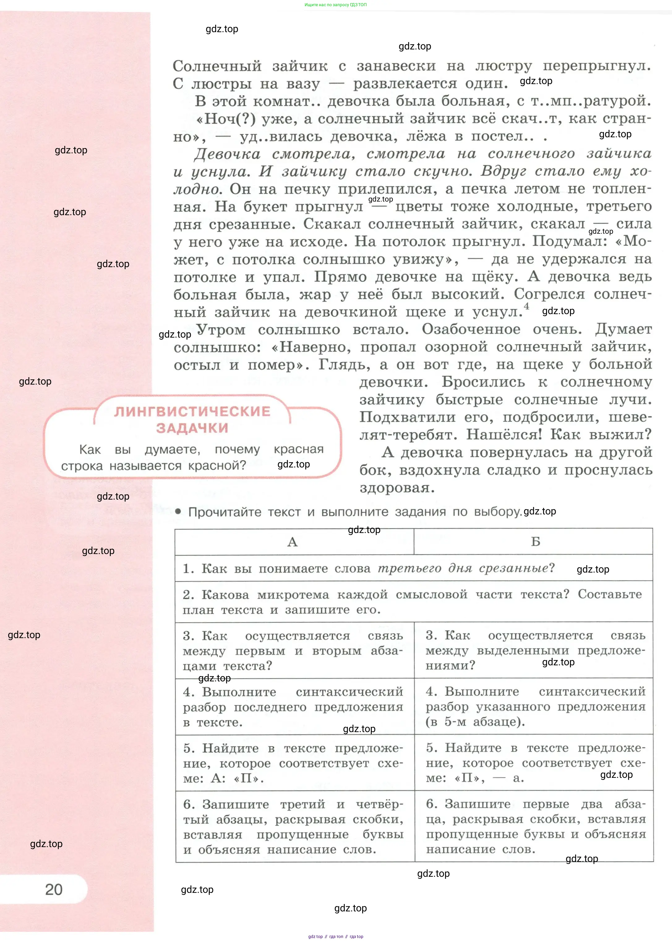 Русский язык, 6 класс Учебник, авторы: Рыбченкова Лидия Макаровна, Александрова Ольга Макаровна, Загоровская Ольга Владимировна, Нарушевич Андрей Георгиевич, Григорьев Андрей Владимирович, Леонтьева Юлия Николаевна, издательство Просвещение, Москва, 2019 - 2022, Часть 2, страница 20
