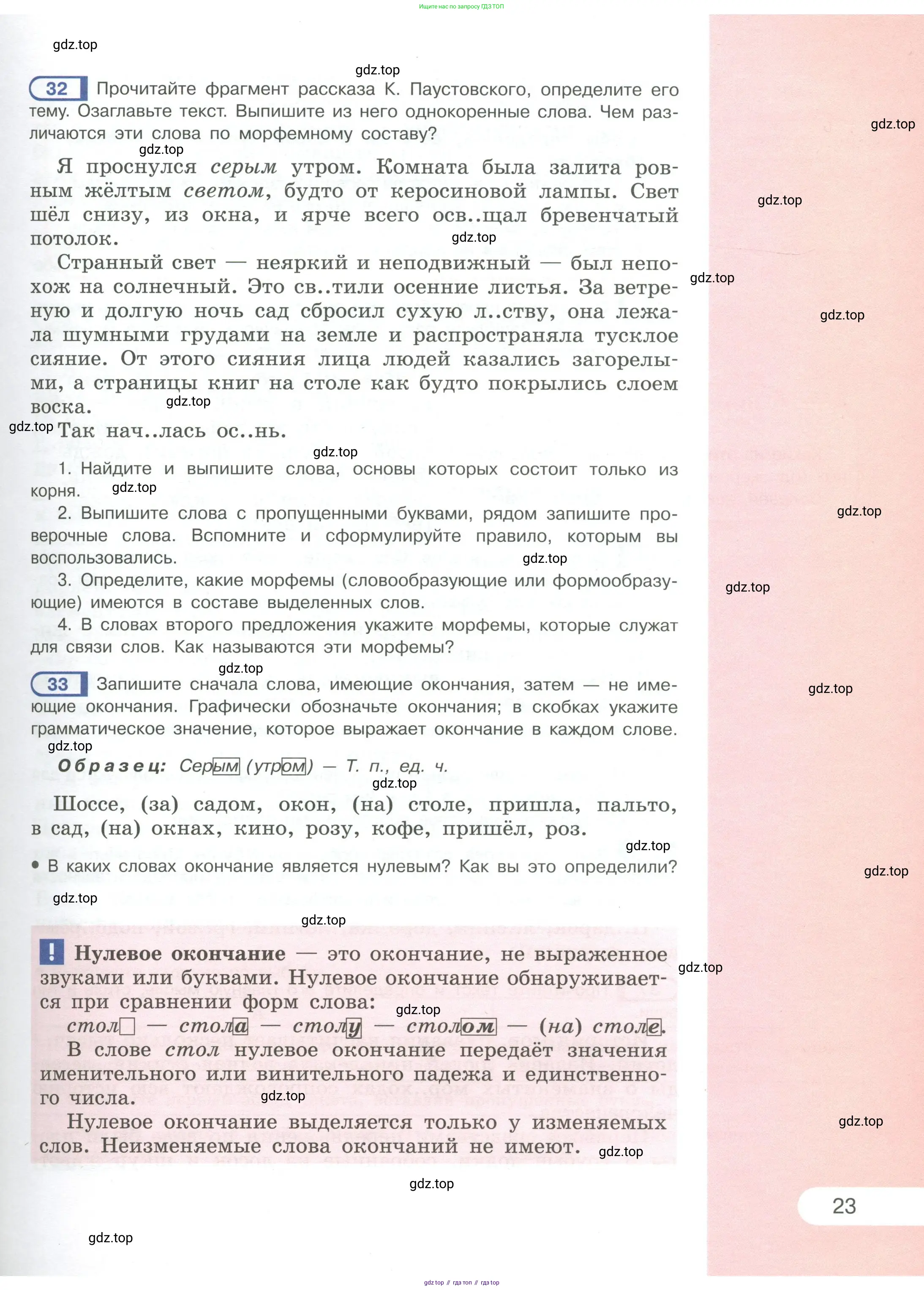 Русский язык, 6 класс Учебник, авторы: Рыбченкова Лидия Макаровна, Александрова Ольга Макаровна, Загоровская Ольга Владимировна, Нарушевич Андрей Георгиевич, Григорьев Андрей Владимирович, Леонтьева Юлия Николаевна, издательство Просвещение, Москва, 2019 - 2022, Часть 1, страница 23