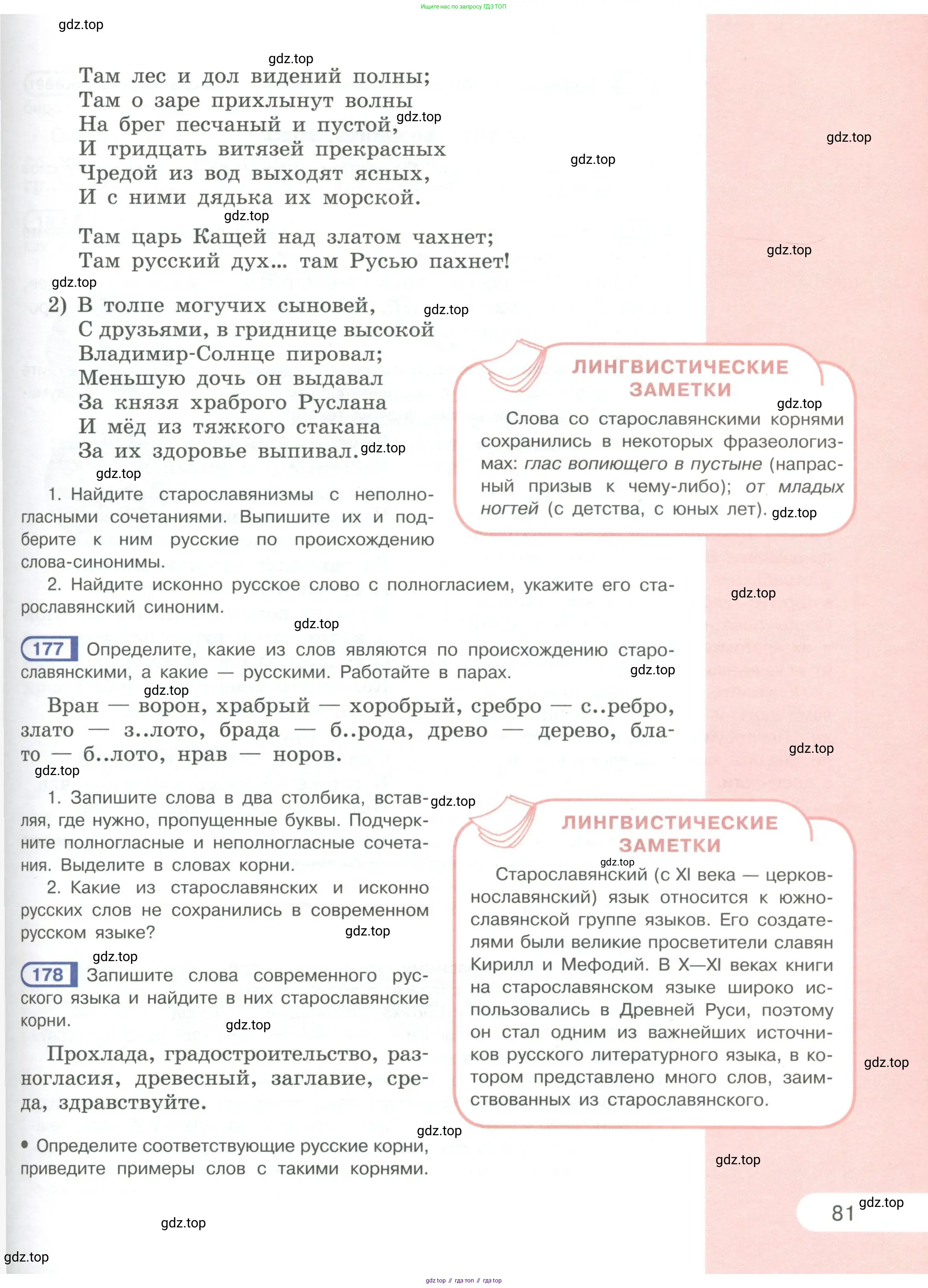 Русский язык, 6 класс Учебник, авторы: Рыбченкова Лидия Макаровна, Александрова Ольга Макаровна, Загоровская Ольга Владимировна, Нарушевич Андрей Георгиевич, Григорьев Андрей Владимирович, Леонтьева Юлия Николаевна, издательство Просвещение, Москва, 2019 - 2022, Часть 1, страница 81