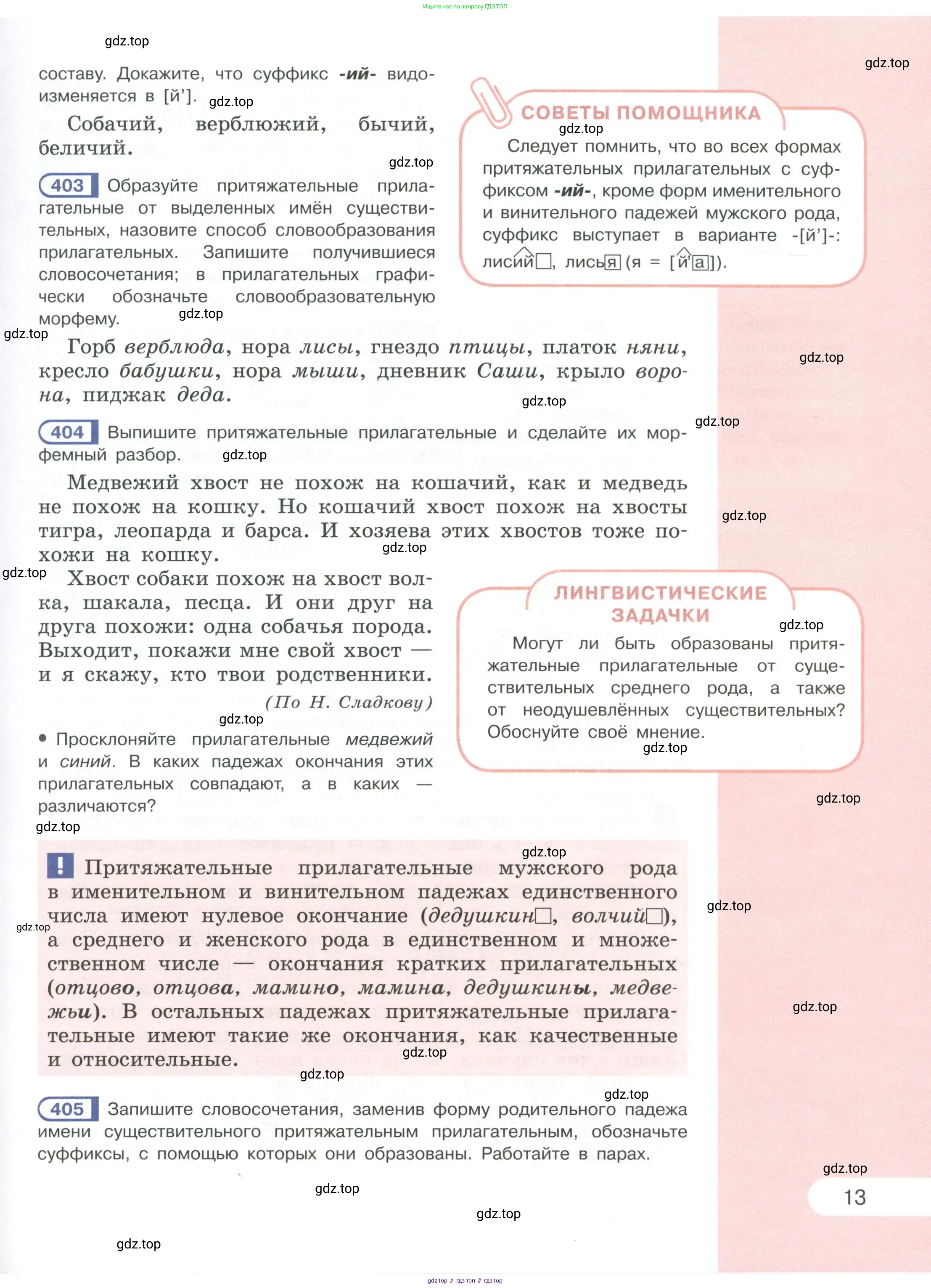 Русский язык, 6 класс Учебник, авторы: Рыбченкова Лидия Макаровна, Александрова Ольга Макаровна, Загоровская Ольга Владимировна, Нарушевич Андрей Георгиевич, Григорьев Андрей Владимирович, Леонтьева Юлия Николаевна, издательство Просвещение, Москва, 2019 - 2022, Часть 1, страница 13