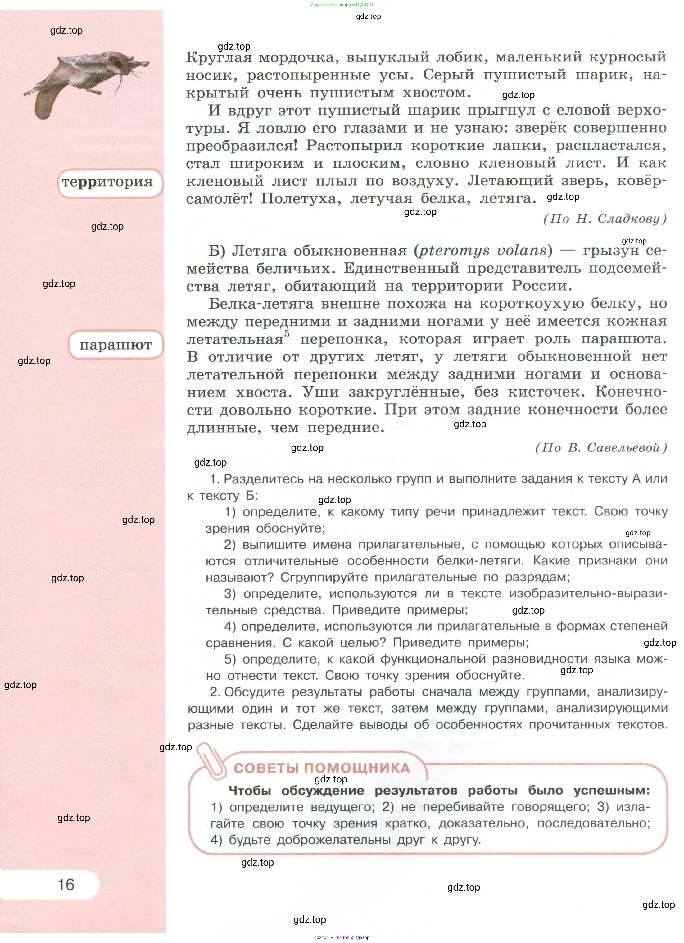Русский язык, 6 класс Учебник, авторы: Рыбченкова Лидия Макаровна, Александрова Ольга Макаровна, Загоровская Ольга Владимировна, Нарушевич Андрей Георгиевич, Григорьев Андрей Владимирович, Леонтьева Юлия Николаевна, издательство Просвещение, Москва, 2019 - 2022, Часть 1, страница 16