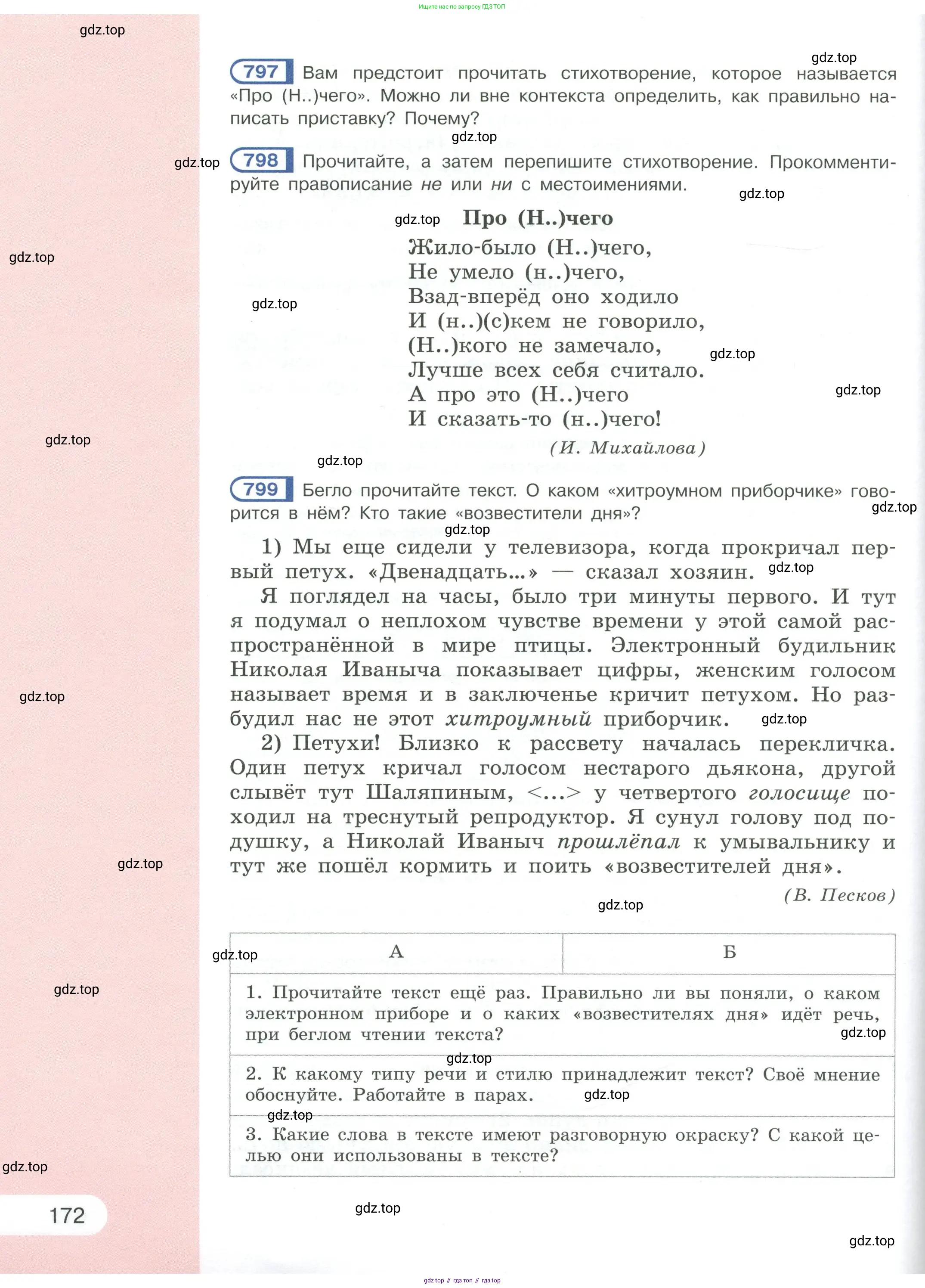 Русский язык, 6 класс Учебник, авторы: Рыбченкова Лидия Макаровна, Александрова Ольга Макаровна, Загоровская Ольга Владимировна, Нарушевич Андрей Георгиевич, Григорьев Андрей Владимирович, Леонтьева Юлия Николаевна, издательство Просвещение, Москва, 2019 - 2022, Часть 2, страница 172