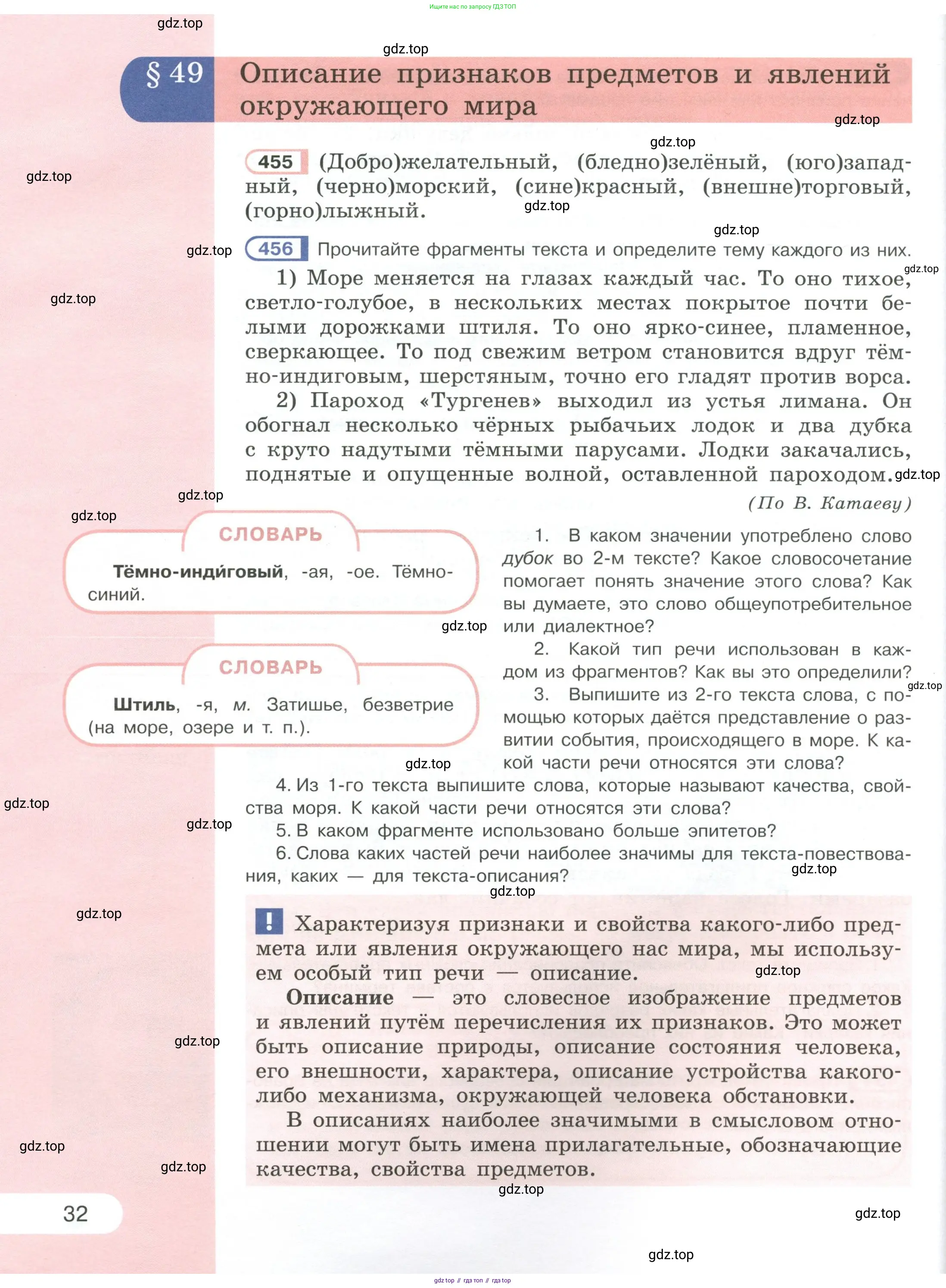Русский язык, 6 класс Учебник, авторы: Рыбченкова Лидия Макаровна, Александрова Ольга Макаровна, Загоровская Ольга Владимировна, Нарушевич Андрей Георгиевич, Григорьев Андрей Владимирович, Леонтьева Юлия Николаевна, издательство Просвещение, Москва, 2019 - 2022, Часть 1, страница 32