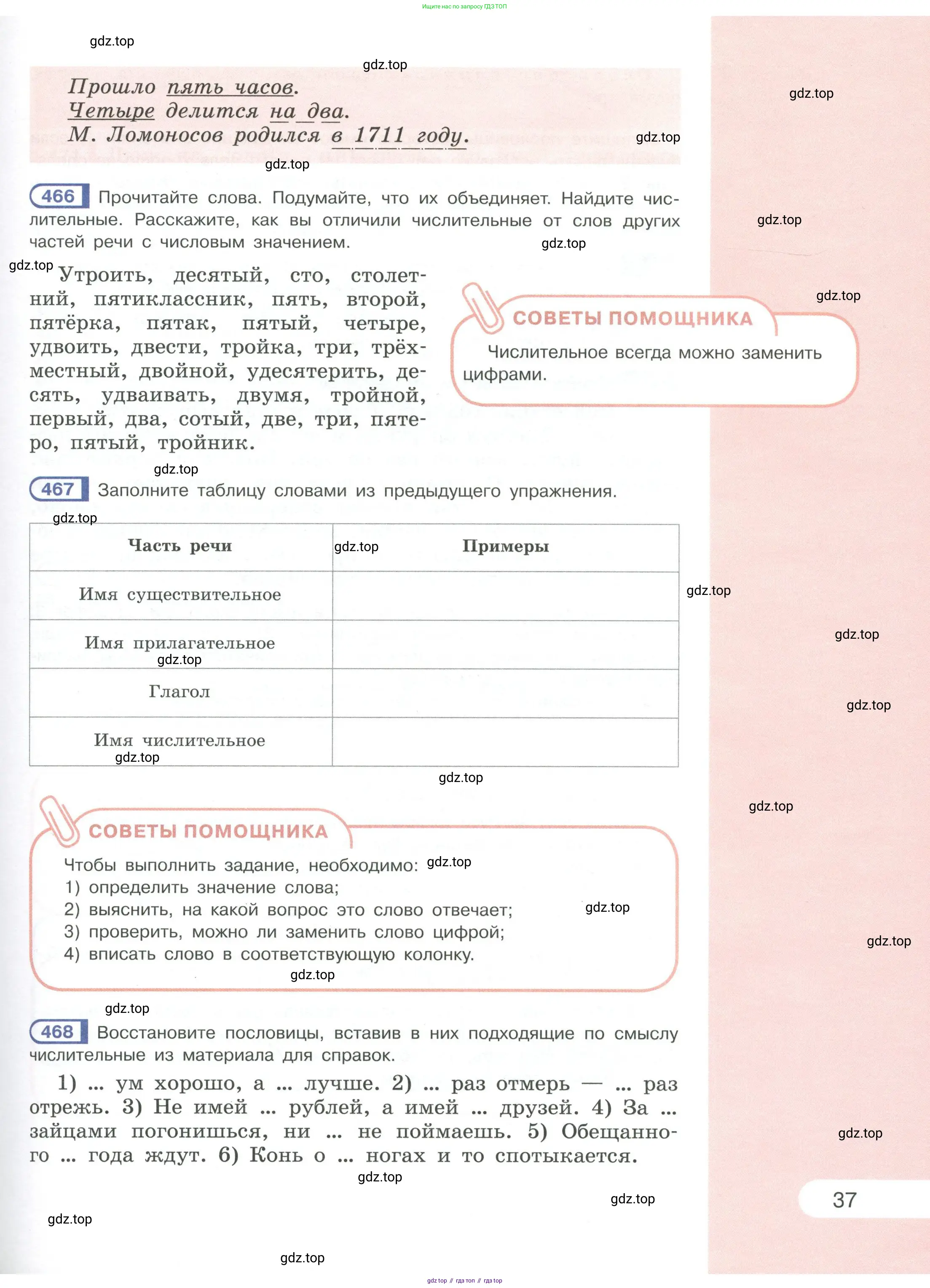 Русский язык, 6 класс Учебник, авторы: Рыбченкова Лидия Макаровна, Александрова Ольга Макаровна, Загоровская Ольга Владимировна, Нарушевич Андрей Георгиевич, Григорьев Андрей Владимирович, Леонтьева Юлия Николаевна, издательство Просвещение, Москва, 2019 - 2022, Часть 1, страница 37