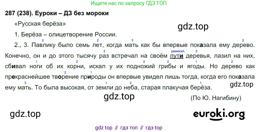 Русский язык, 6 класс Учебник, авторы: Рыбченкова Лидия Макаровна, Александрова Ольга Макаровна, Загоровская Ольга Владимировна, Нарушевич Андрей Георгиевич, Григорьев Андрей Владимирович, Леонтьева Юлия Николаевна, издательство Просвещение, Москва, 2019 - 2022, Часть 1, страница 125, Решение 1