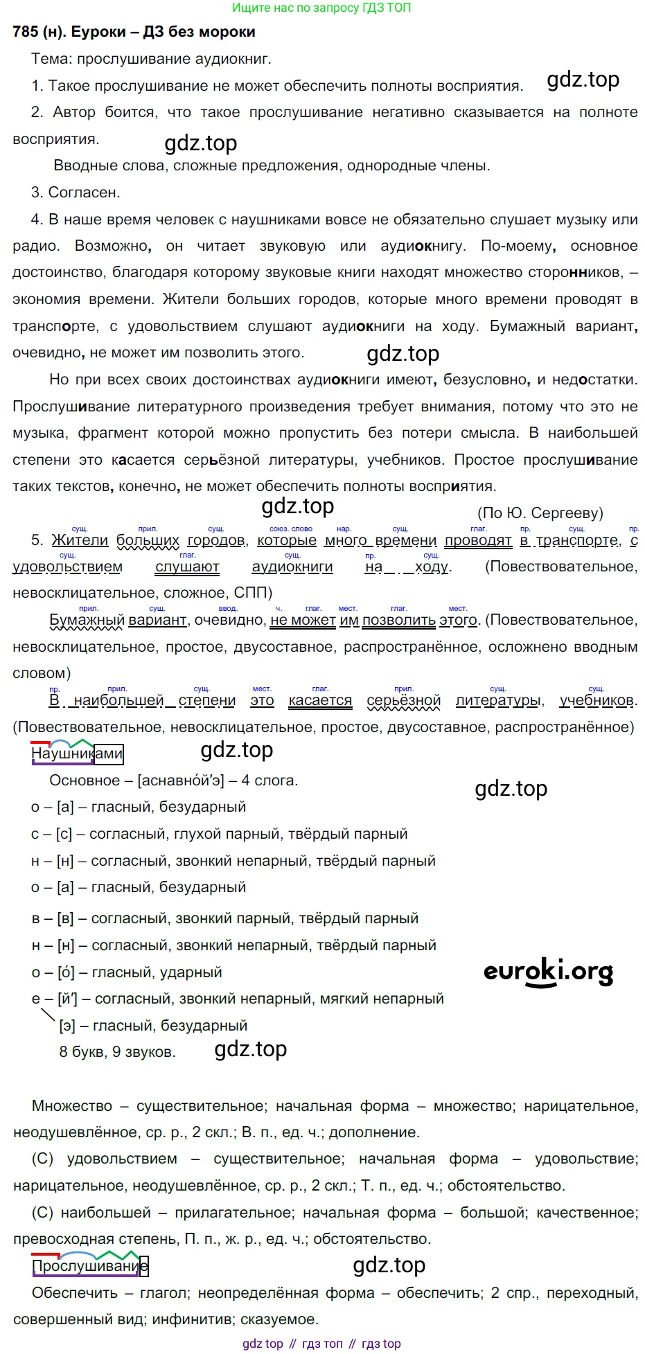 Русский язык, 6 класс Учебник, авторы: Рыбченкова Лидия Макаровна, Александрова Ольга Макаровна, Загоровская Ольга Владимировна, Нарушевич Андрей Георгиевич, Григорьев Андрей Владимирович, Леонтьева Юлия Николаевна, издательство Просвещение, Москва, 2019 - 2022, Часть 2, страница 168, Решение 1