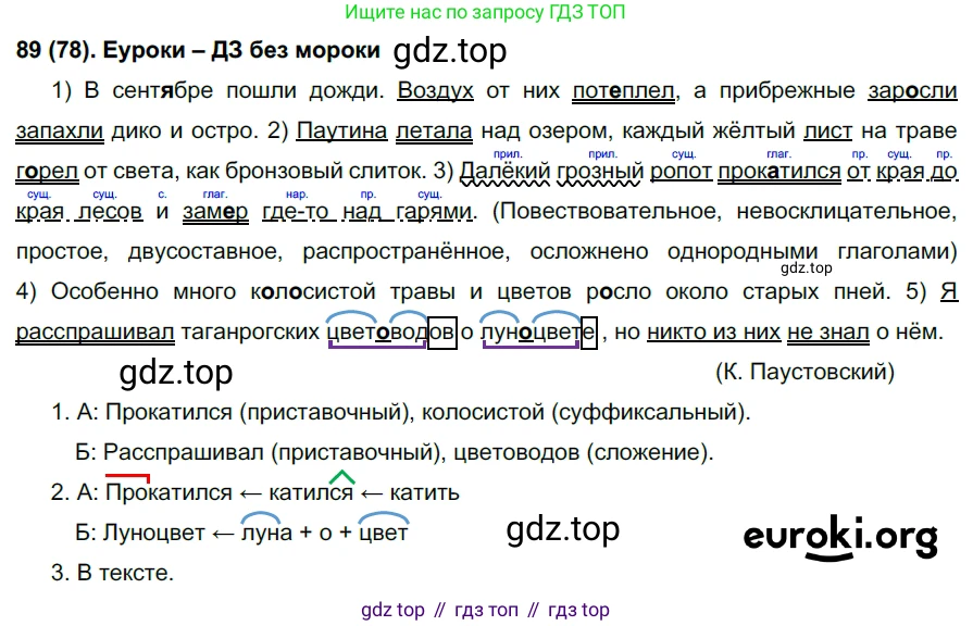 Русский язык, 6 класс Учебник, авторы: Рыбченкова Лидия Макаровна, Александрова Ольга Макаровна, Загоровская Ольга Владимировна, Нарушевич Андрей Георгиевич, Григорьев Андрей Владимирович, Леонтьева Юлия Николаевна, издательство Просвещение, Москва, 2019 - 2022, Часть 1, страница 44, Решение 1