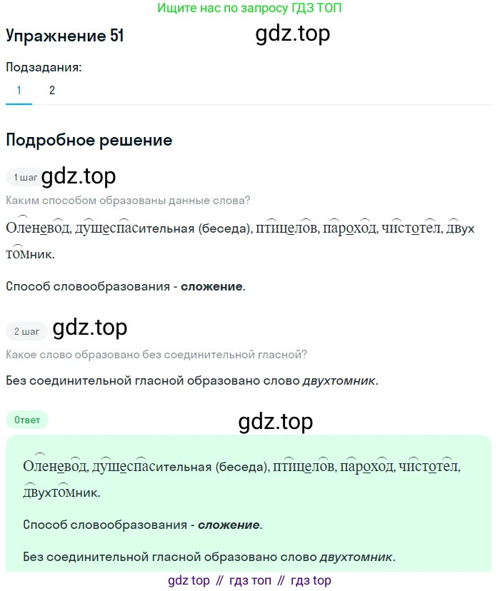 Русский язык, 6 класс Учебник, авторы: Рыбченкова Лидия Макаровна, Александрова Ольга Макаровна, Загоровская Ольга Владимировна, Нарушевич Андрей Георгиевич, Григорьев Андрей Владимирович, Леонтьева Юлия Николаевна, издательство Просвещение, Москва, 2019 - 2022, Часть 1, страница 31, Решение 2