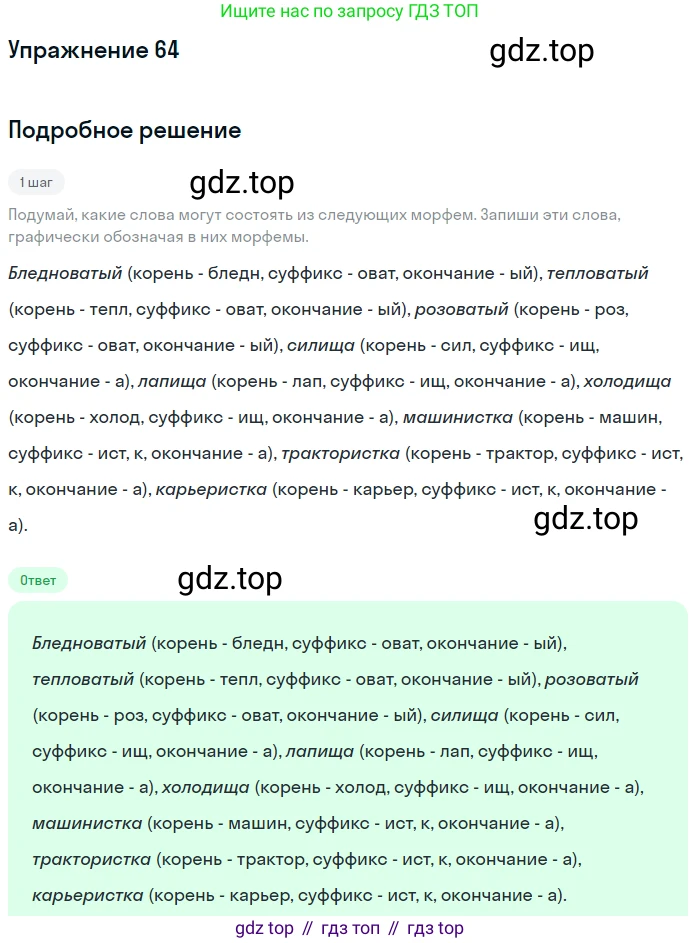 Русский язык, 6 класс Учебник, авторы: Рыбченкова Лидия Макаровна, Александрова Ольга Макаровна, Загоровская Ольга Владимировна, Нарушевич Андрей Георгиевич, Григорьев Андрей Владимирович, Леонтьева Юлия Николаевна, издательство Просвещение, Москва, 2019 - 2022, Часть 1, страница 35, Решение 2
