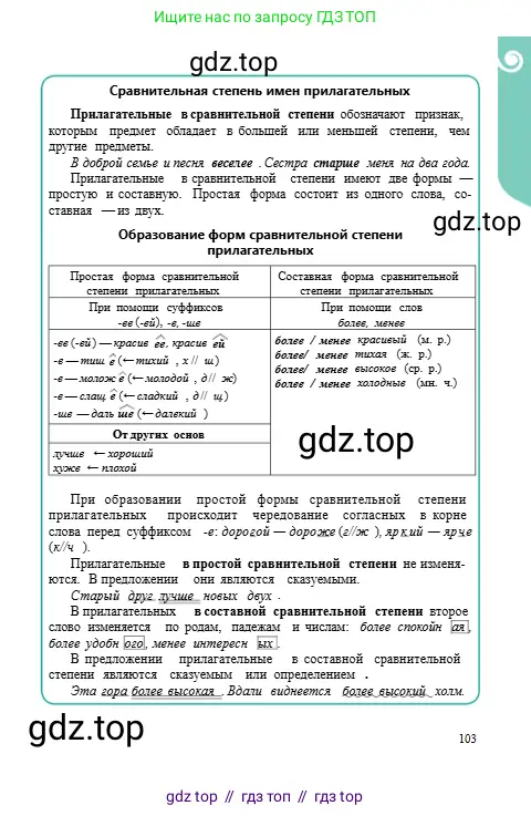 Русский язык, 6 класс Учебник, авторы: Сабитова Зинаида Какбаевна, Бейсембаев Амангельды Ракишевич, издательство Мектеп, Алматы, 2018, страница 103