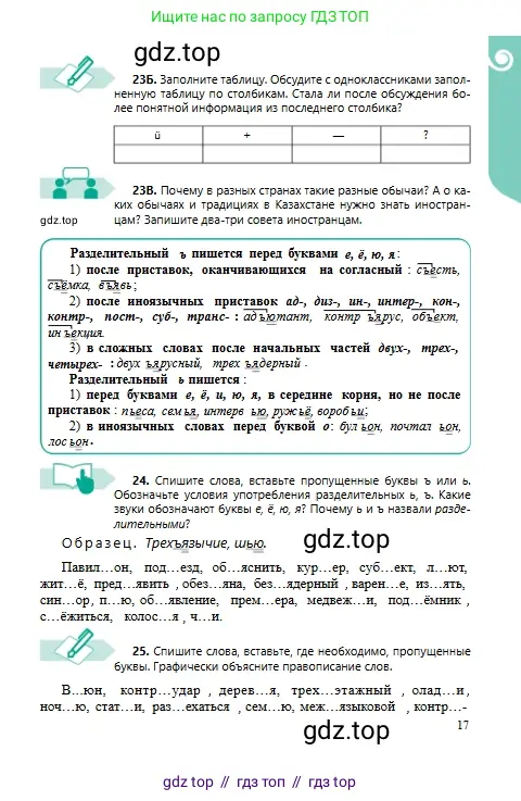 Русский язык, 6 класс Учебник, авторы: Сабитова Зинаида Какбаевна, Бейсембаев Амангельды Ракишевич, издательство Мектеп, Алматы, 2018, Часть 1, страница 17