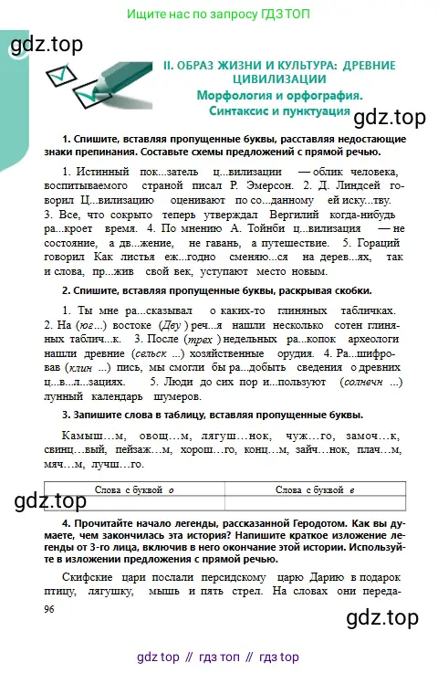 Русский язык, 6 класс Учебник, авторы: Сабитова Зинаида Какбаевна, Бейсембаев Амангельды Ракишевич, издательство Мектеп, Алматы, 2018, Часть 1, страница 96