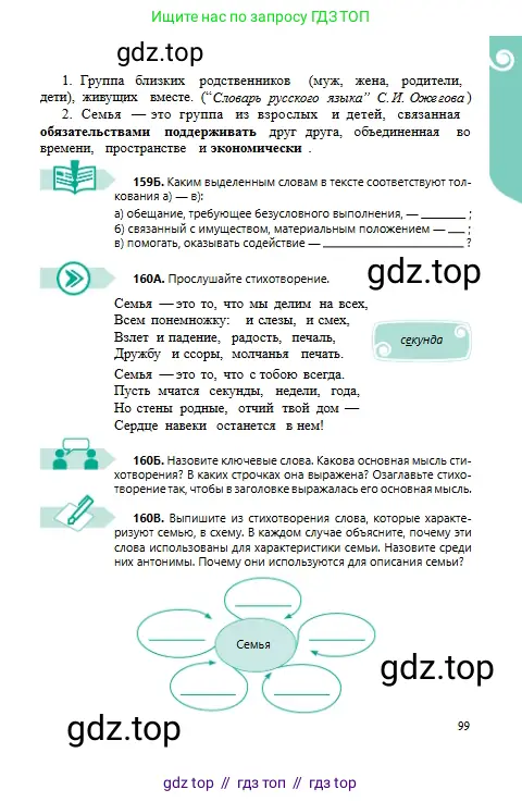 Русский язык, 6 класс Учебник, авторы: Сабитова Зинаида Какбаевна, Бейсембаев Амангельды Ракишевич, издательство Мектеп, Алматы, 2018, Часть 1, страница 99