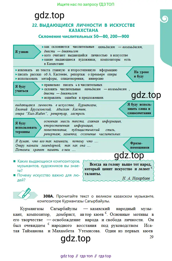 Русский язык, 6 класс Учебник, авторы: Сабитова Зинаида Какбаевна, Бейсембаев Амангельды Ракишевич, издательство Мектеп, Алматы, 2018, Часть 2, страница 29