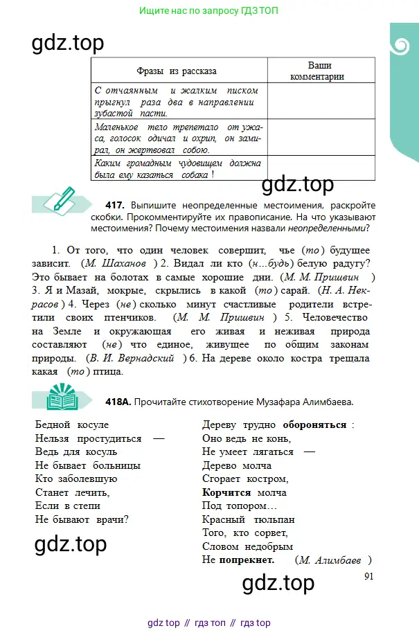 Русский язык, 6 класс Учебник, авторы: Сабитова Зинаида Какбаевна, Бейсембаев Амангельды Ракишевич, издательство Мектеп, Алматы, 2018, Часть 2, страница 91
