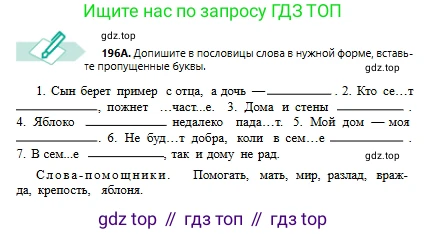 Русский язык, 6 класс Учебник, авторы: Сабитова Зинаида Какбаевна, Бейсембаев Амангельды Ракишевич, издательство Мектеп, Алматы, 2018, Часть 1, страница 118, номер 196А, Условие