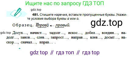 Русский язык, 6 класс Учебник, авторы: Сабитова Зинаида Какбаевна, Бейсембаев Амангельды Ракишевич, издательство Мектеп, Алматы, 2018, Часть 2, страница 129, номер 481, Условие
