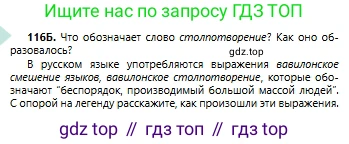 Русский язык, 6 класс Учебник, авторы: Сабитова Зинаида Какбаевна, Бейсембаев Амангельды Ракишевич, издательство Мектеп, Алматы, 2018, Часть 1, страница 73, номер 116Б, Условие