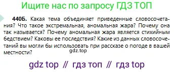 Русский язык, 6 класс Учебник, авторы: Сабитова Зинаида Какбаевна, Бейсембаев Амангельды Ракишевич, издательство Мектеп, Алматы, 2018, Часть 2, страница 109, номер 440Б, Условие