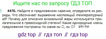 Русский язык, 6 класс Учебник, авторы: Сабитова Зинаида Какбаевна, Бейсембаев Амангельды Ракишевич, издательство Мектеп, Алматы, 2018, Часть 2, страница 113, номер 447Б, Условие