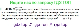 Русский язык, 6 класс Учебник, авторы: Сабитова Зинаида Какбаевна, Бейсембаев Амангельды Ракишевич, издательство Мектеп, Алматы, 2018, Часть 2, страница 126, номер 473Б, Условие