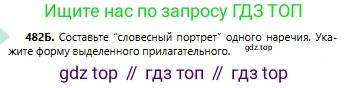 Русский язык, 6 класс Учебник, авторы: Сабитова Зинаида Какбаевна, Бейсембаев Амангельды Ракишевич, издательство Мектеп, Алматы, 2018, Часть 2, страница 130, номер 482Б, Условие
