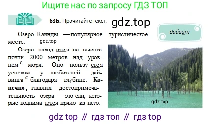 Русский язык, 6 класс Учебник, авторы: Сабитова Зинаида Какбаевна, Бейсембаев Амангельды Ракишевич, издательство Мектеп, Алматы, 2018, Часть 1, страница 40, номер 63Б, Условие