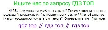 Русский язык, 6 класс Учебник, авторы: Сабитова Зинаида Какбаевна, Бейсембаев Амангельды Ракишевич, издательство Мектеп, Алматы, 2018, Часть 2, страница 109, номер 442В, Условие