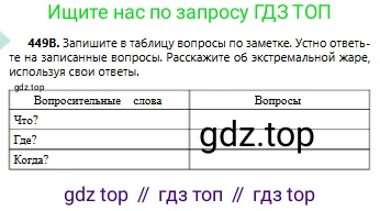 Русский язык, 6 класс Учебник, авторы: Сабитова Зинаида Какбаевна, Бейсембаев Амангельды Ракишевич, издательство Мектеп, Алматы, 2018, Часть 2, страница 114, номер 449В, Условие